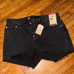 Levi's Black Jean Shorts